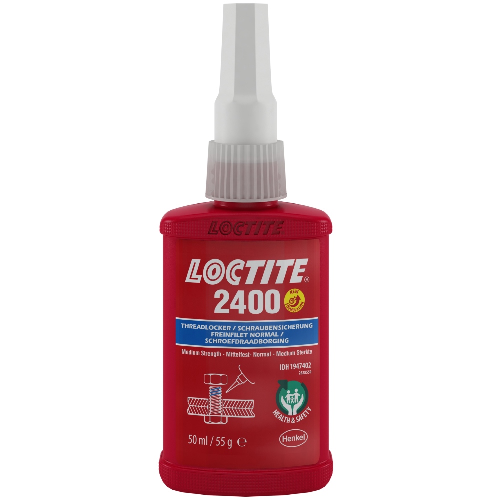 Loctite 2400 Non Hazardous Threadlocker medium strength blue 50ml