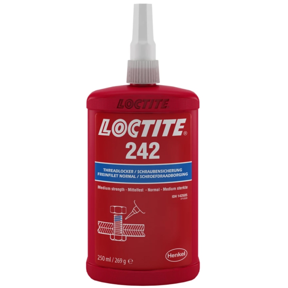 Loctite 242 Threadlocker medium strength blue 250 ml