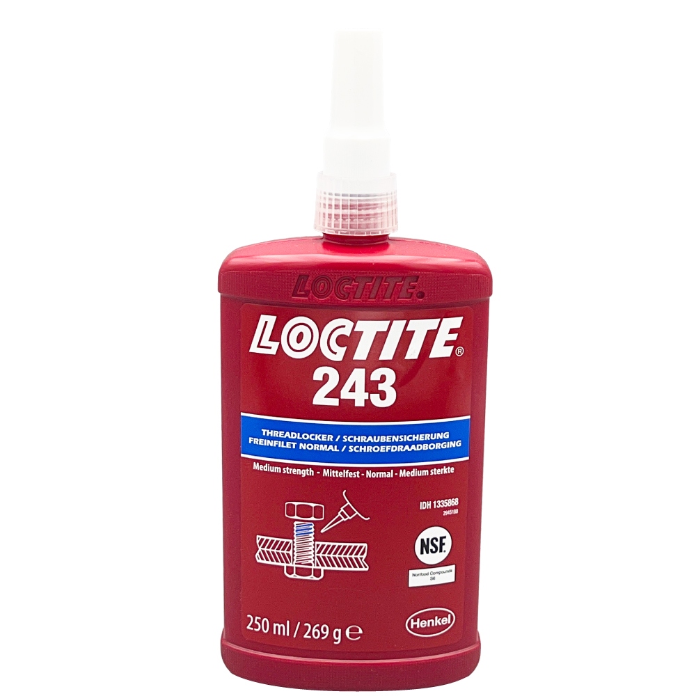 Loctite 243 Threadlocker medium strength blue 250ml
