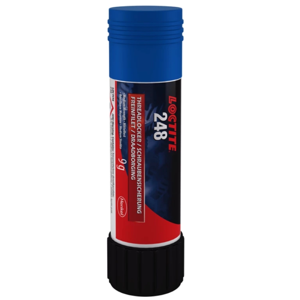 Loctite 248 Non-drip threadlocker medium strength blue 9g stick