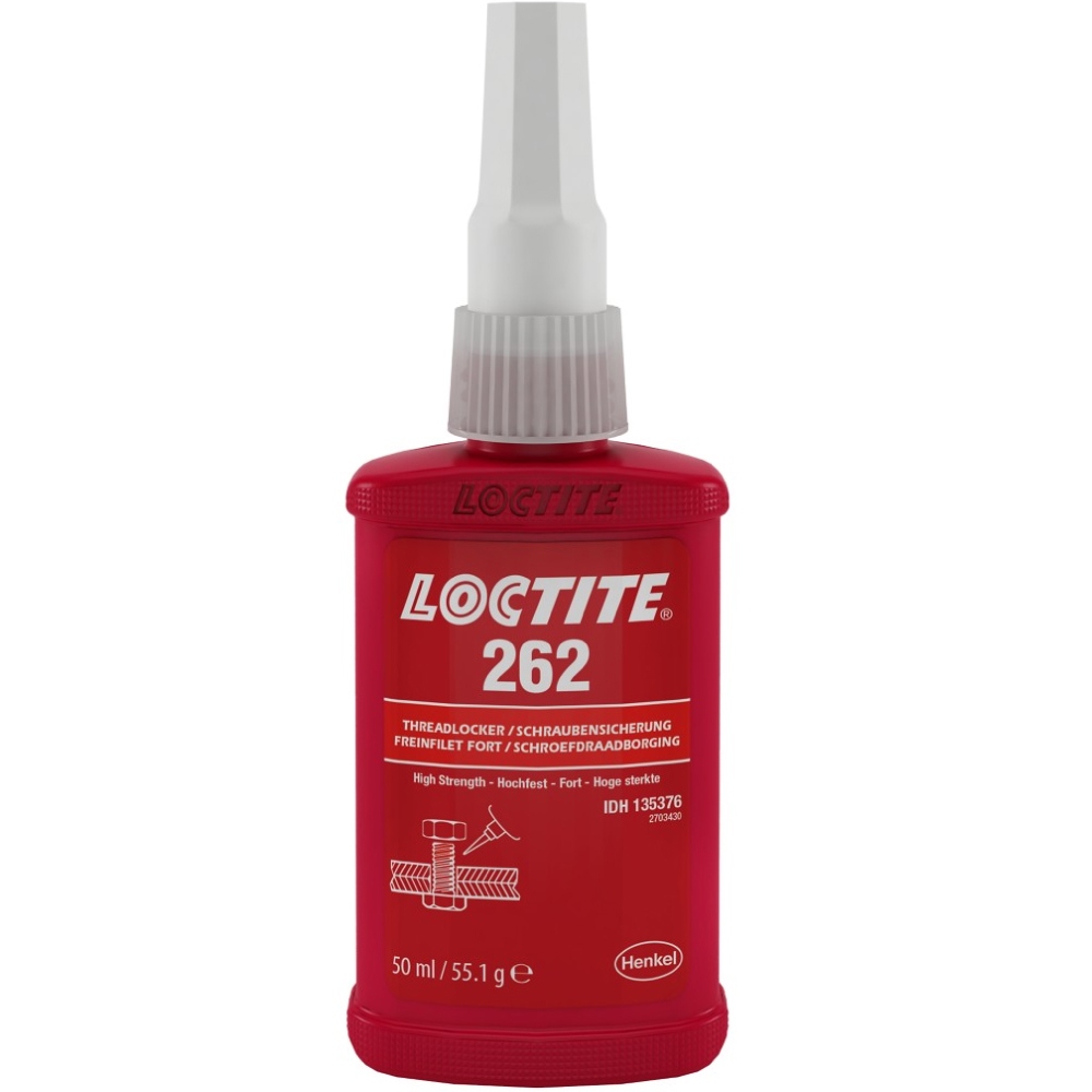 Loctite 262 Threadlocker thixotropic medium-to-high strength red 50ml