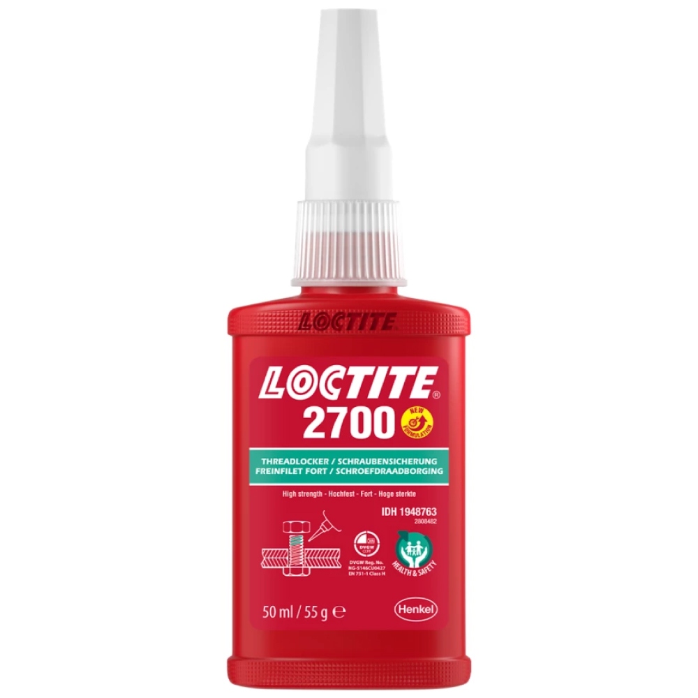 Loctite 2700 Non Hazardous Threadlocker high strength green 50ml