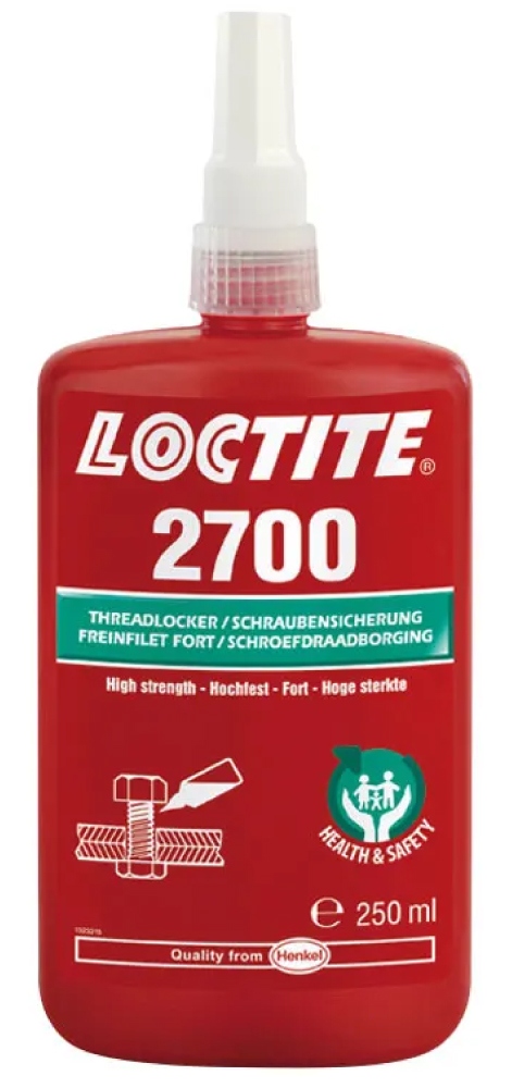 Loctite 2700 Non Hazardous Threadlocker high strength green 250ml