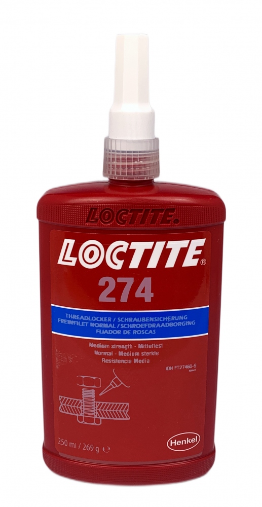 Loctite 274 Threadlocker low viscosity medium strength blue 250ml