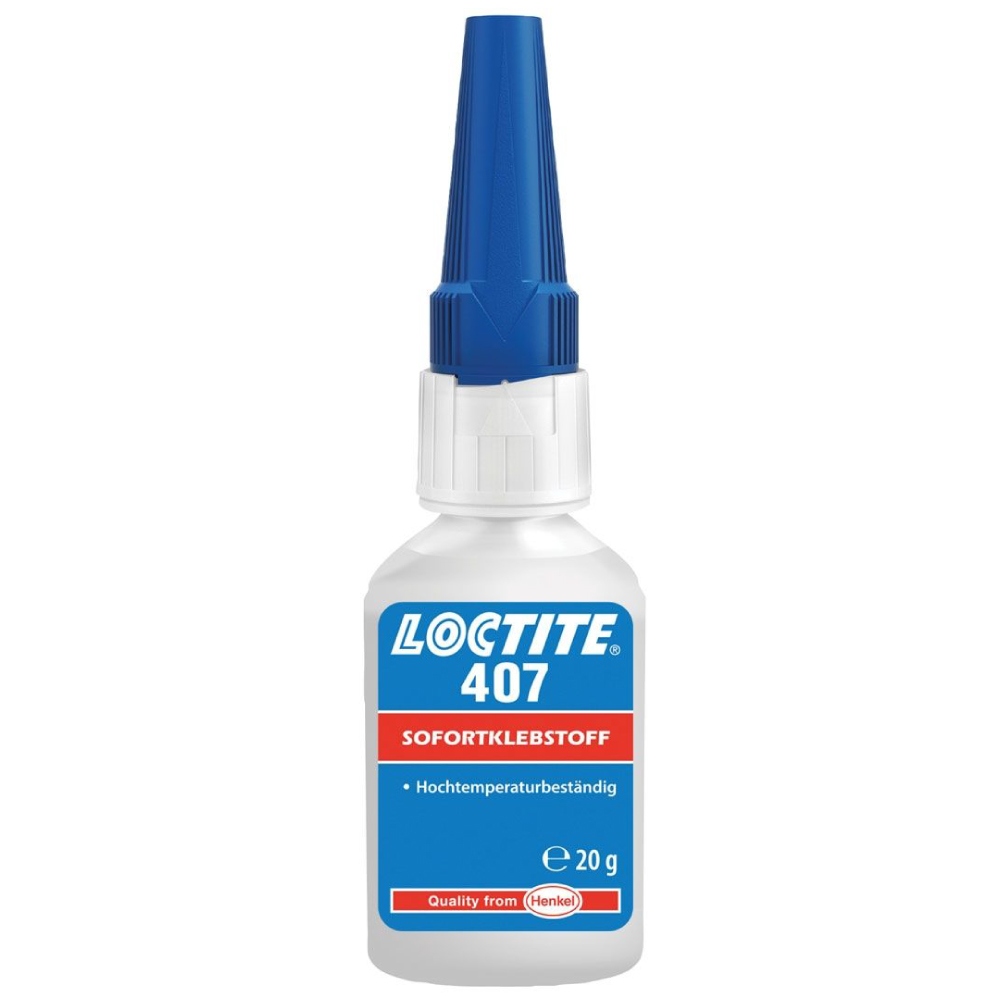 Loctite 407 CA Instant adhesive super glue heat resistant 20g bottle