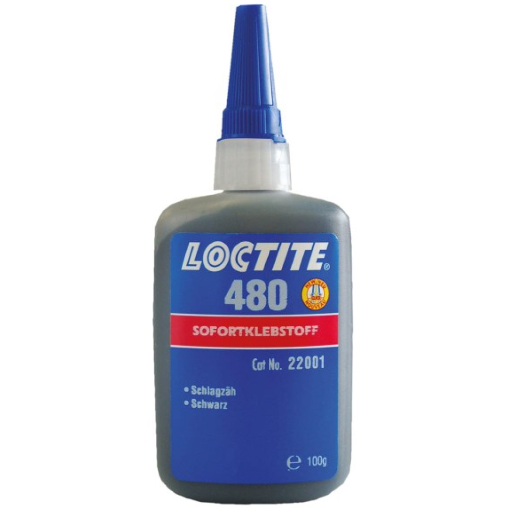 Loctite 480 Toughened instant adhesive black 100g bottle
