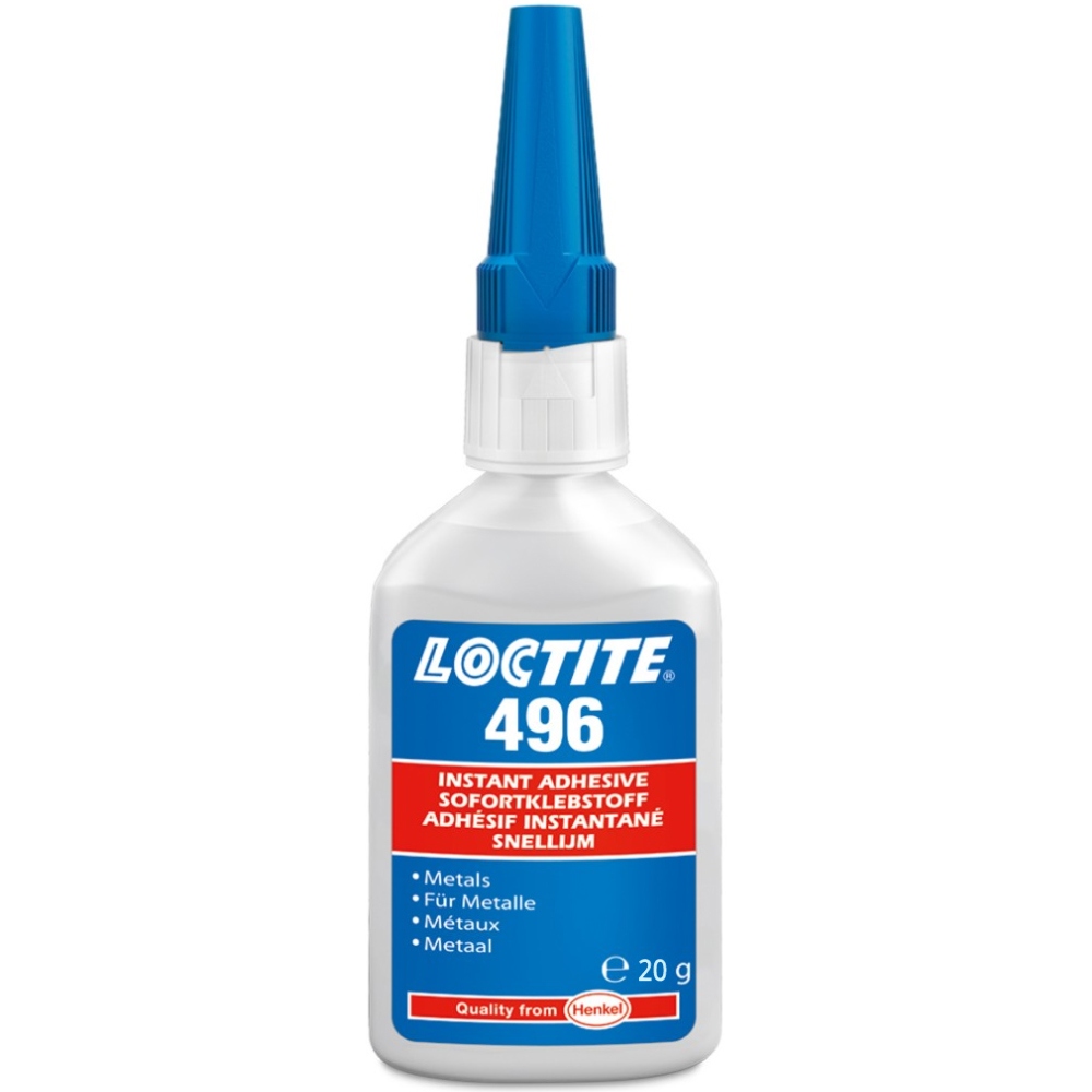 Loctite 496 CA Instant adhesive for metals low viscosity clear 20g
