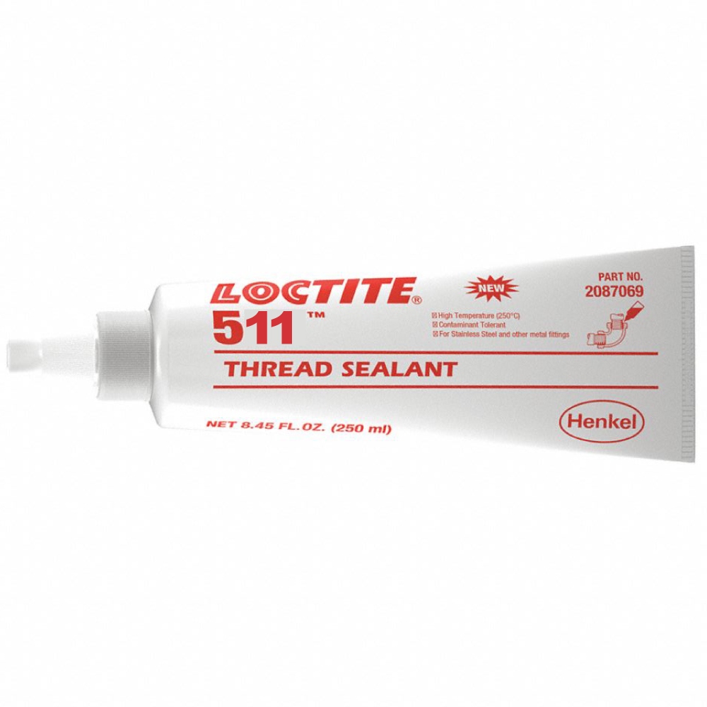 Loctite 511 Pipe Thread Sealant low strength white 250ml tube