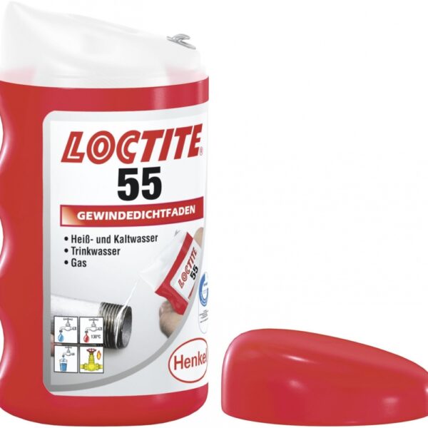 Loctite 55 Pipe Sealing Cord for plastic & metal pipe threads 160m
