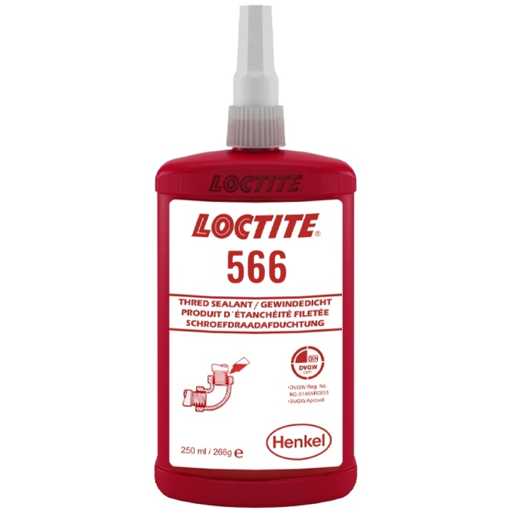 Loctite 566 Liquid Thread sealant for metal pipes and fittings 250ml
