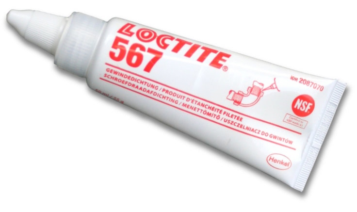 Loctite 567 Pipe Thread Sealant for metal fittings low strength 50ml