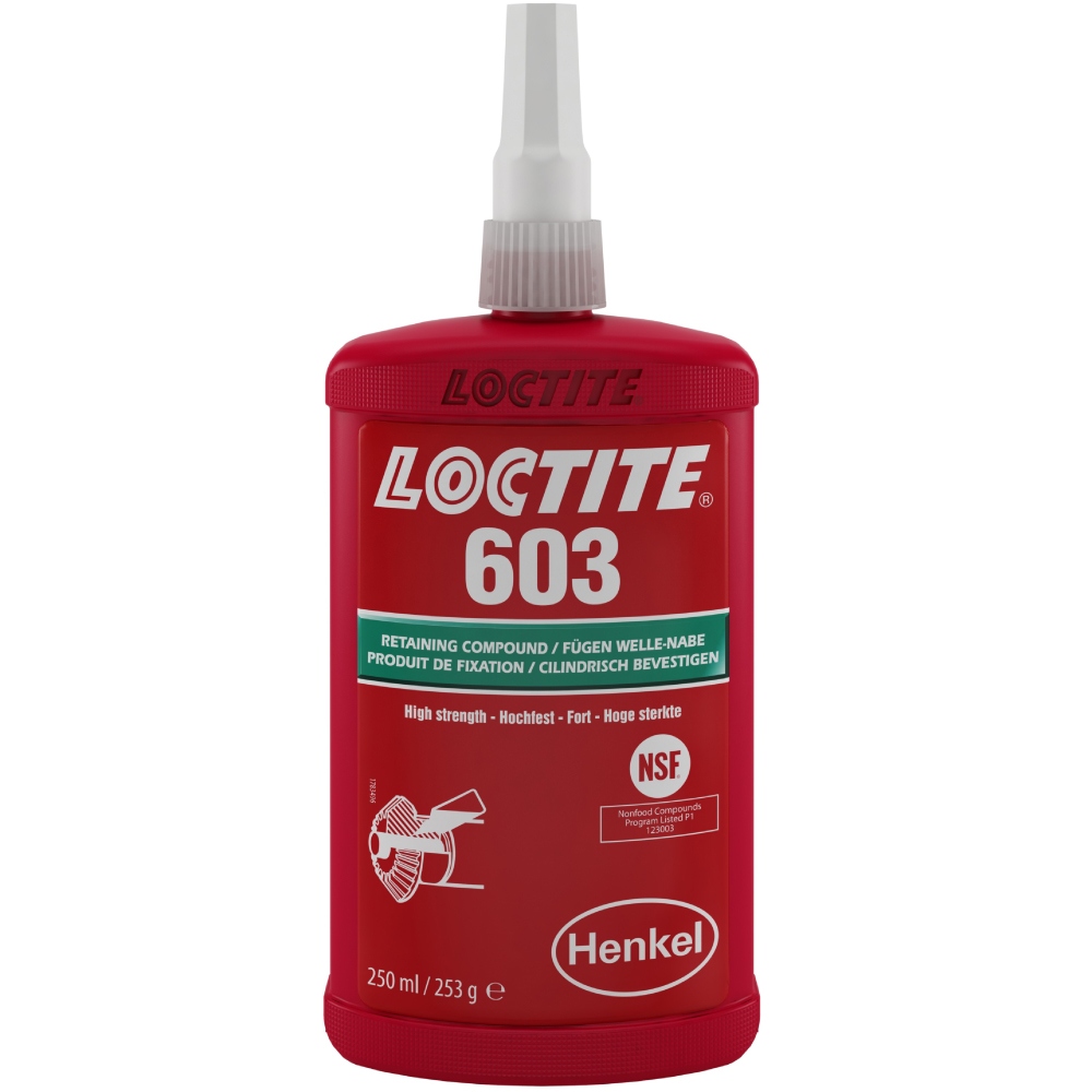 Loctite 603 Retaining Compound for sintered bearings green 250ml