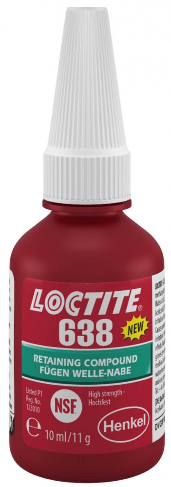 Loctite 638 Retaining Compound fast curing high strength green 10ml