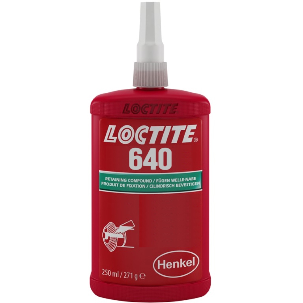 Loctite 640 Retaining Compound slow curing high strength green 250ml
