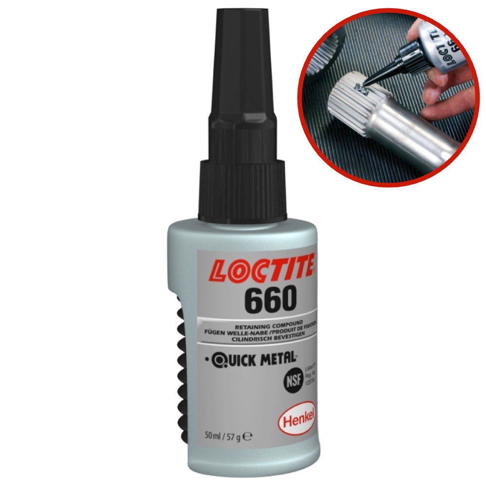 Loctite 660 Quick Metal Retaining Compound for large gaps 50ml