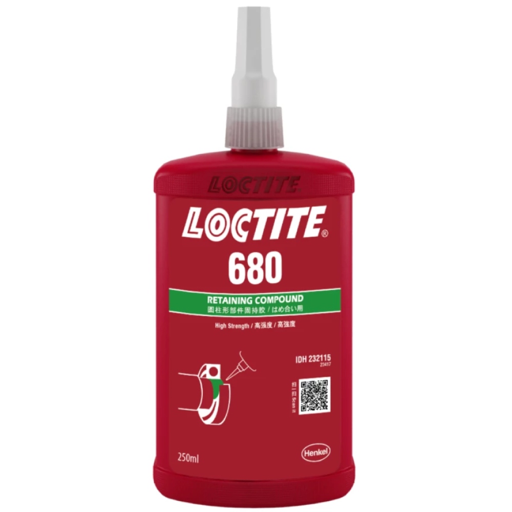 Loctite 680 Retaining Compound fluorescent high strength green 250ml