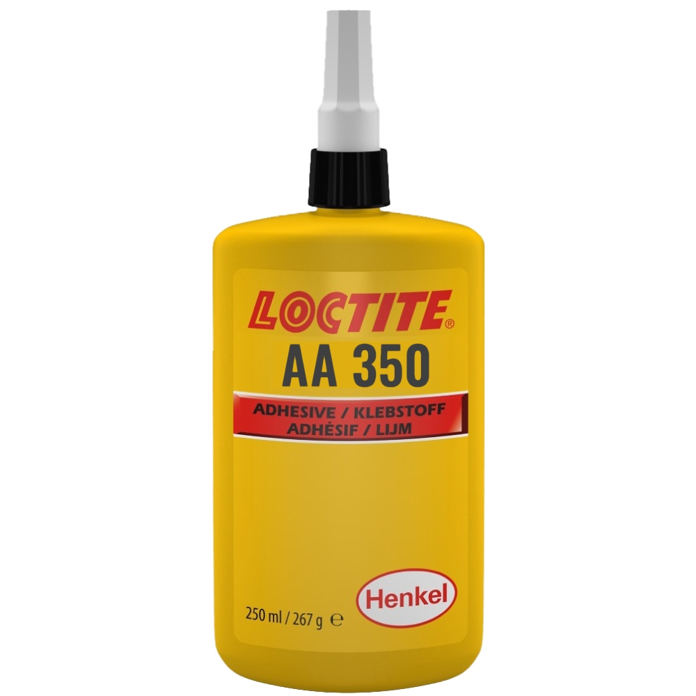Loctite AA 350 Light-cure acrylic-based adhesive clear 250ml bottle