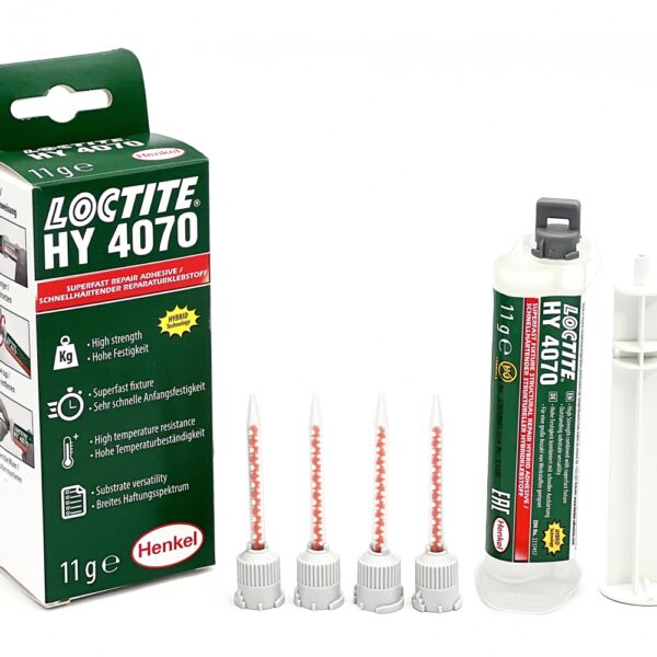 Loctite HY 4070 Two Part Repair Instant Adhesive ultra fast clear 11g