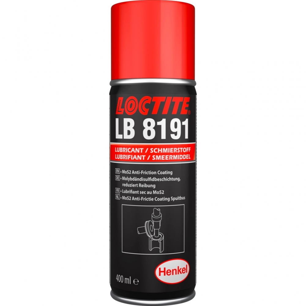 Loctite LB 8191 MoS2-based dry film lubricant 400ml spray can