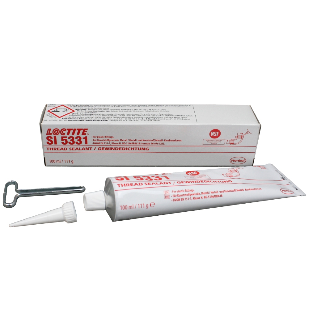 Loctite SI 5331 Thread sealant for plastic/metal fittings 100ml tube
