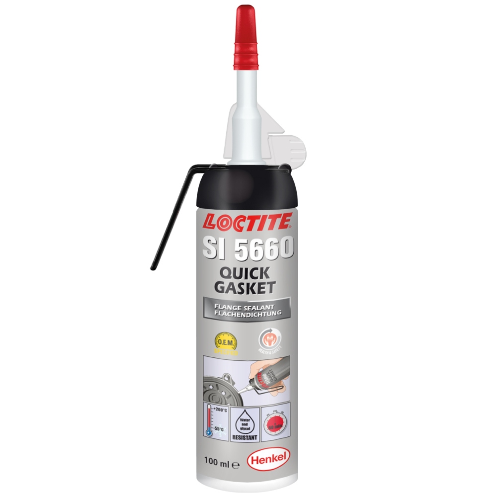 Loctite SI 5660 Silicone sealant grey 100ml quick gasket