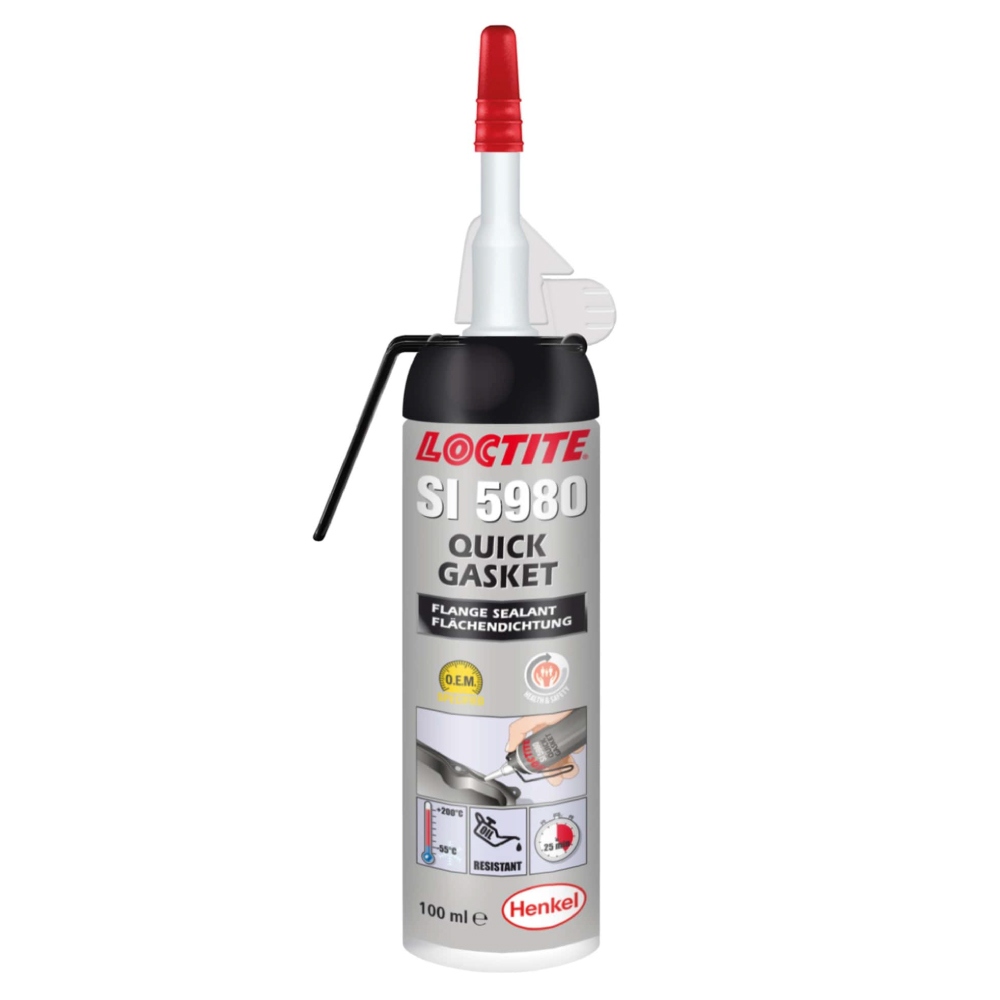 Loctite SI 5980 Flexible Silicone Gasket black 100ml quick gasket