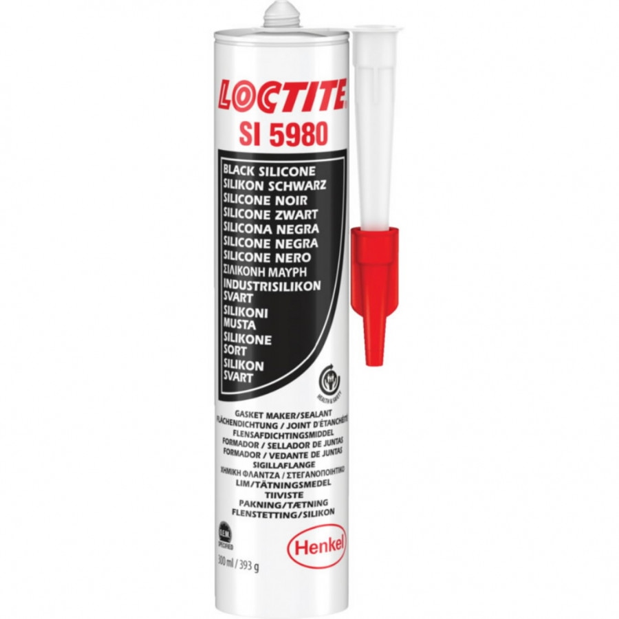 Loctite SI 5980 Flexible Silicone Gasket black 300ml cartridge