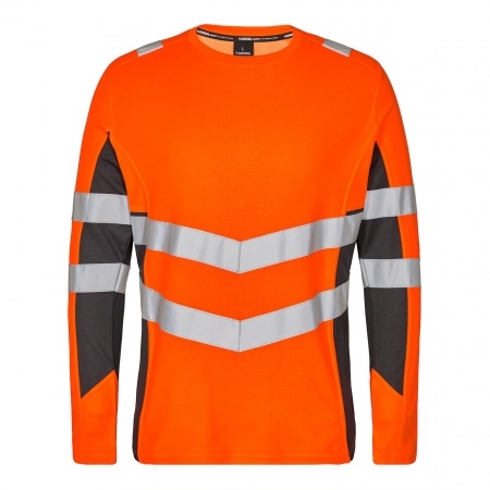 Engel 9545-182 High visibility long-sleeved T-Shirt orange/gray XS-6XL