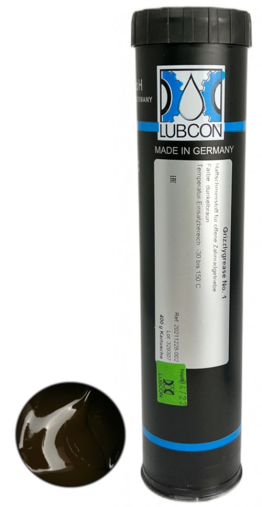 Lubcon Grizzlygrease No1 Adhesive lubricant for open gears 400g