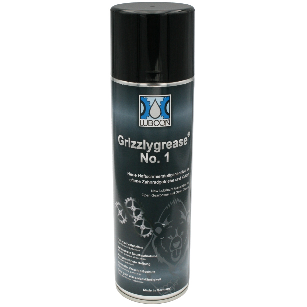 Lubcon Grizzlygrease No 1 Lubricant for open gears 500ml spraycan