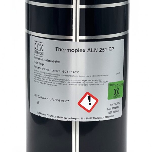 Lubcon Thermoplex ALN 251 EP Synthetic gear flow grease 1L can