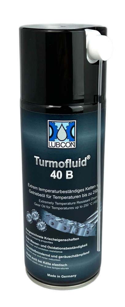 Lubcon Turmofluid 40 B hi-temp synthetic chain oil 400ml spray