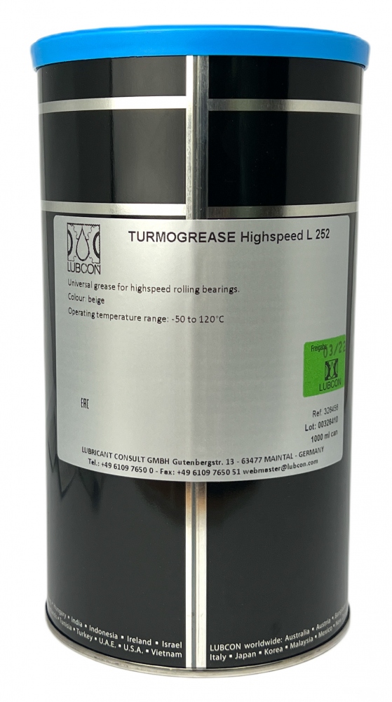 Lubcon Turmogrease Highspeed L 252 Universal bearing grease 1 Kg can