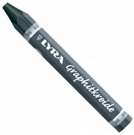 Lyra 5630106 Graphite chalk grade 6B water soluble