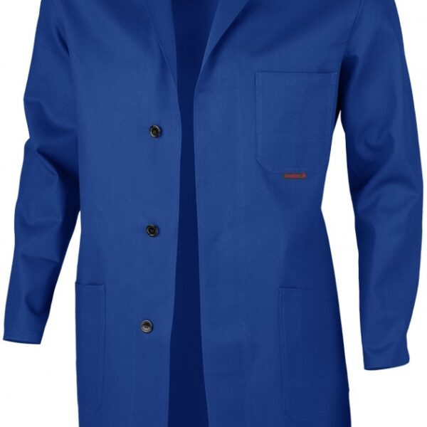 Qualitex Classic 61951D0 coat 100% cotton blue