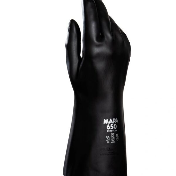 BUTOFLEX 650 Chemical resistant gloves in black butyl 35cm