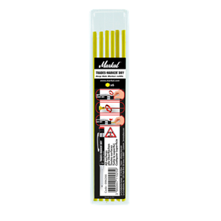 Markal 96266 Pack of 6 yellow refill mines for TRADES-MARKER® DRY