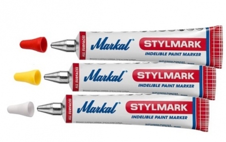Markal Ball Point Metal Marker Stylmark Set 3 colors - Ball Point 3 mm