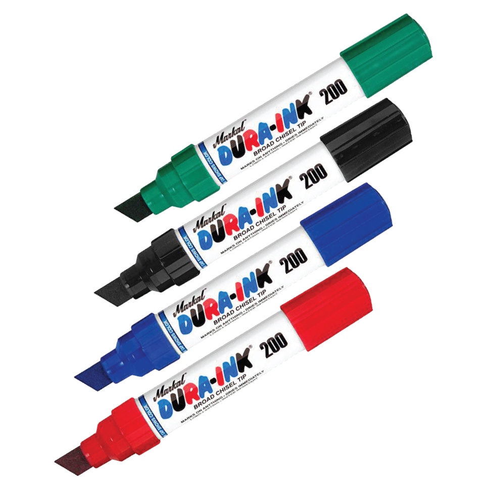 Markal Dura-Ink® 200 Felt-Tip Ink Marker Broad Chisel Tip