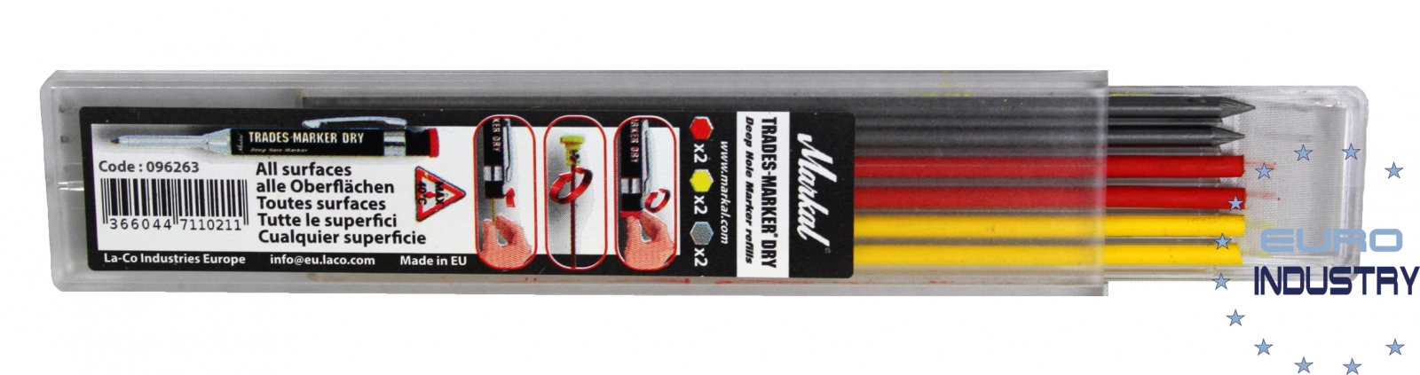 Markal 96263 6 refills mixed for trades marker TRADES-MARKER® DRY