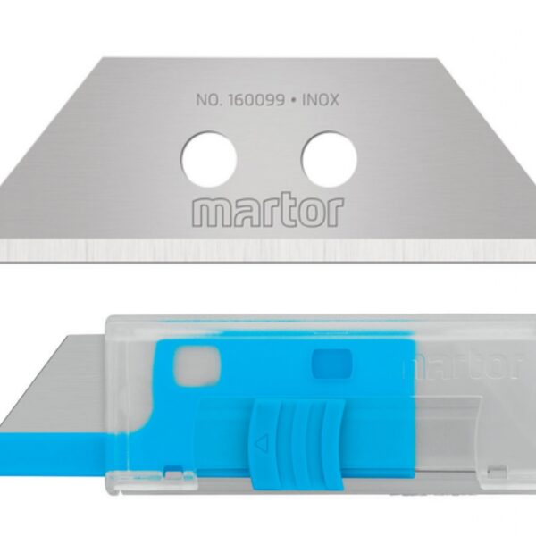 Martor 160099.70 Trapezoid Blade with rounded blade tips inox 0.63 mm