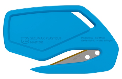 Martor 346912.12 SECUMAX PLASTICUT INOX Safety film cutter blue