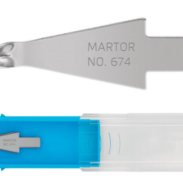 Martor 674.50 Trimming blade INOX steel 30.5 x 8.8 x 0.5 mm