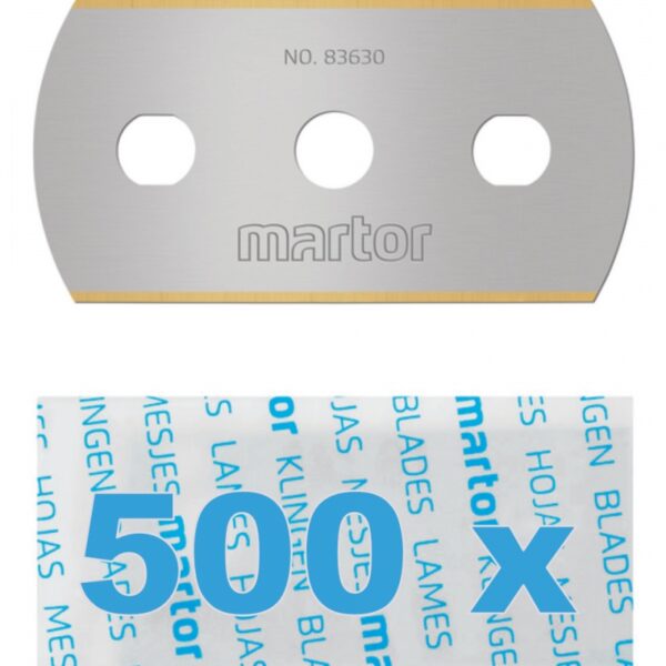 Martor 83630.35 Industrial blade stainless steel INOX TiN 43x22x0.3mm