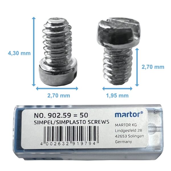 Martor 902.59 Screws for Martor Simplasto