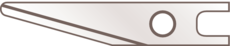 Martor 8606.65 Rounded graphic blade TiN-coated 0.50 mm