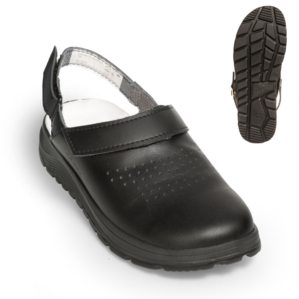 Medical clogs slip-resistant black OB SRC Abeba 810020 ACTIVE