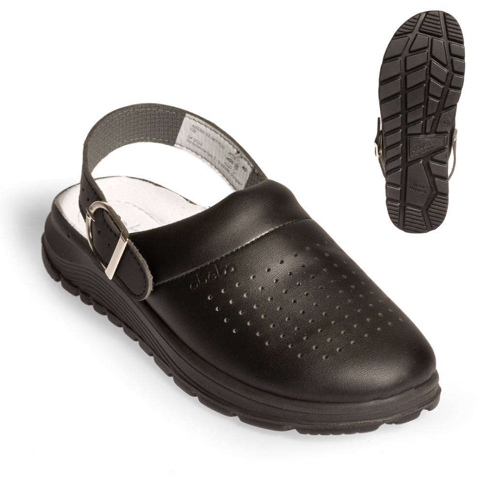 Medical clogs slip-resistant black OB SRC Abeba 87030 ACTIVE