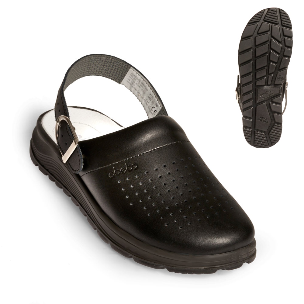 Medical clogs slip-resistant black OB SRC Abeba 877030 ACTIVE