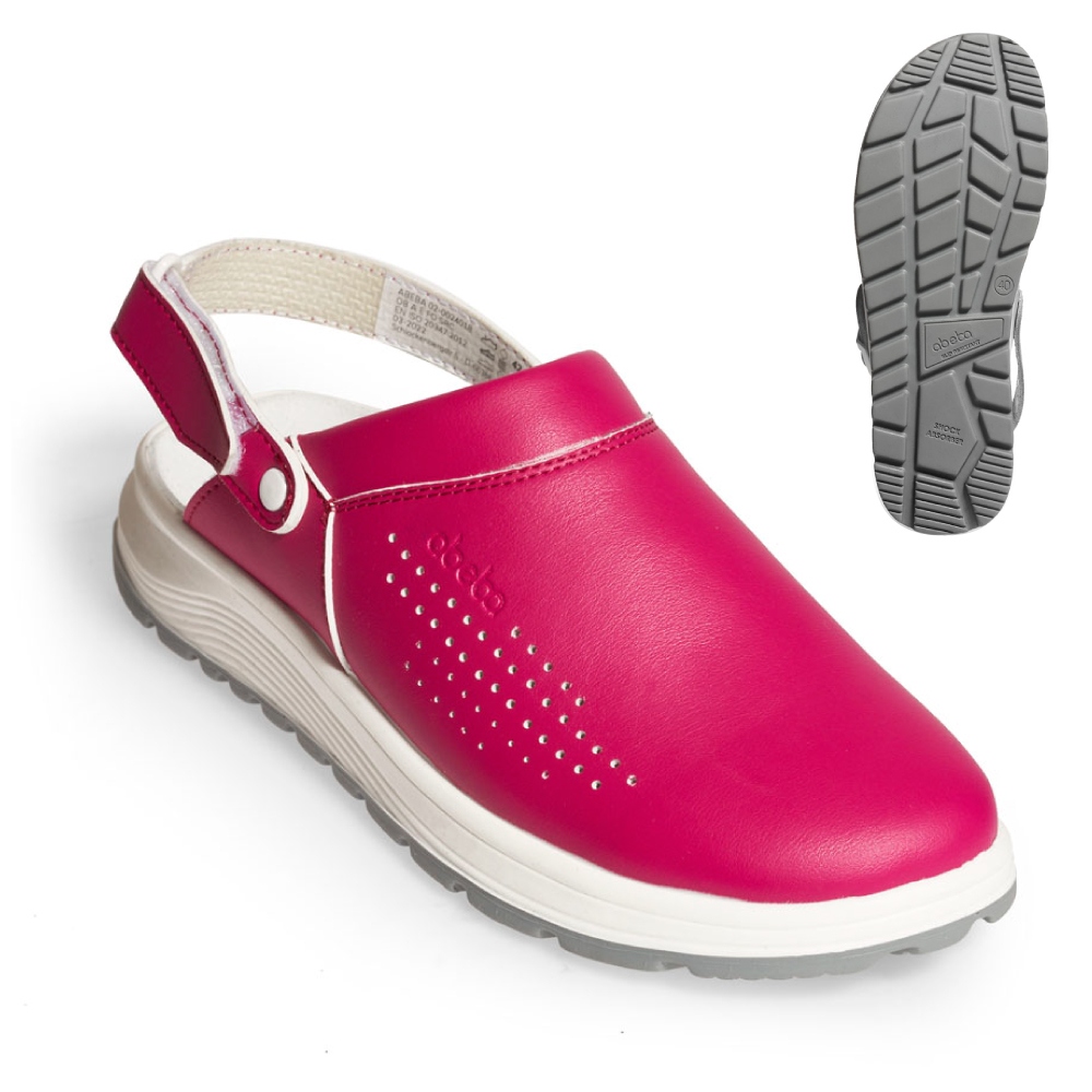 Medical clogs slip-resistant for women pink OB SRC Abeba 824018 ACTIVE
